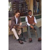 image:imageCOOFANDY Mens Regular Fit Dress Pants Flat Front Stretch Suit PantsDark Gray