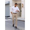 image:imageCOOFANDY Mens Regular Fit Dress Pants Flat Front Stretch Suit PantsKhaki