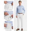 image:imageCOOFANDY Mens Regular Fit Dress Pants Flat Front Stretch Suit PantsWhite