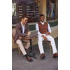 image:imageCOOFANDY Mens Regular Fit Dress Pants Flat Front Stretch Suit PantsWhite