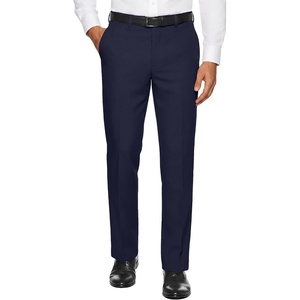 image:imageCOOFANDY Mens Regular Fit Dress Pants Flat Front Stretch Suit PantsDark Blue