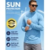 image:imageCOOFANDY Mens Quarter Zip Pullover UPF 50 Long Sleeve Athletic ShirtsBlue
