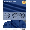 image:imageCOOFANDY Mens Quarter Zip Pullover UPF 50 Long Sleeve Athletic ShirtsDark Blue