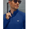 image:imageCOOFANDY Mens Quarter Zip Pullover UPF 50 Long Sleeve Athletic ShirtsDark Blue