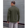 image:imageCOOFANDY Mens Quarter Zip Pullover UPF 50 Long Sleeve Athletic ShirtsDark Green