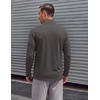 image:imageCOOFANDY Mens Quarter Zip Pullover UPF 50 Long Sleeve Athletic ShirtsDark Grey