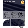 image:imageCOOFANDY Mens Quarter Zip Pullover UPF 50 Long Sleeve Athletic ShirtsNavy Blue