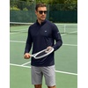 image:imageCOOFANDY Mens Quarter Zip Pullover UPF 50 Long Sleeve Athletic ShirtsNavy Blue