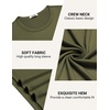 image:imageCOOFANDY Mens TShirt Long Sleeve Crew Neck Basic Tee Shirts Soft Casual Lightweight TShirtsAarmy Green
