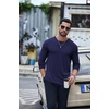 image:imageCOOFANDY Mens TShirt Long Sleeve Crew Neck Basic Tee Shirts Soft Casual Lightweight TShirtsBblackNavy BlueArmy Green