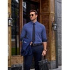 image:imageCOOFANDY Blue Dress Shirts for Men Long Sleeve Button Down Shirts Formal Business Shirt