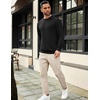 image:imageCOOFANDY Mens Crewneck Sweatshirts Long Sleeve Basic Pullover Shirts Twill Textured Soild Casual Tops