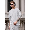 image:imageCOOFANDY Mens Sweatshirt Crew Neck Lightweight Fleece Pullover TShirtAsh