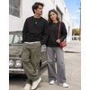 image:imageCOOFANDY Mens Sweatshirt Crew Neck Lightweight Fleece Pullover TShirtBlack