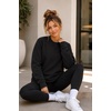 image:imageCOOFANDY Mens Sweatshirt Crew Neck Lightweight Fleece Pullover TShirtBlack