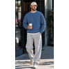 image:imageCOOFANDY Mens Sweatshirt Crew Neck Lightweight Fleece Pullover TShirtCaptain Blue