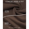 image:imageCOOFANDY Mens Sweatshirt Crew Neck Lightweight Fleece Pullover TShirtChestnut Brown