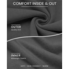 image:imageCOOFANDY Mens Sweatshirt Crew Neck Lightweight Fleece Pullover TShirtDark Grey