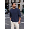 image:imageCOOFANDY Mens Sweatshirt Crew Neck Lightweight Fleece Pullover TShirtNavy Blue