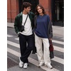 image:imageCOOFANDY Mens Sweatshirt Crew Neck Lightweight Fleece Pullover TShirtNavy Blue