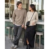 image:imageCOOFANDY Mens Sweatshirt Crew Neck Lightweight Fleece Pullover TShirtSand