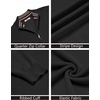 image:imageCOOFANDY Quarter Zip Pullover Men 14 Zip Sweaters Business Casual SweaterBlack