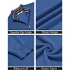 image:imageCOOFANDY Quarter Zip Pullover Men 14 Zip Sweaters Business Casual SweaterDenim Blue