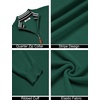 image:imageCOOFANDY Quarter Zip Pullover Men 14 Zip Sweaters Business Casual SweaterForest Green