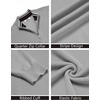 image:imageCOOFANDY Quarter Zip Pullover Men 14 Zip Sweaters Business Casual SweaterGrey