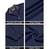 image:imageCOOFANDY Quarter Zip Pullover Men 14 Zip Sweaters Business Casual SweaterNavy Blue