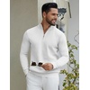 image:imageCOOFANDY Quarter Zip Pullover Men 14 Zip Sweaters Business Casual SweaterWhite