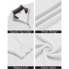 image:imageCOOFANDY Quarter Zip Pullover Men 14 Zip Sweaters Business Casual SweaterWhite
