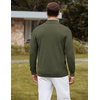 image:imageCOOFANDY Mens Quarter Zip Sweater Casual Slim Fit Mock Neck Knit PulloverArmy Green