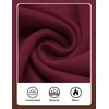 image:imageCOOFANDY Mens Quarter Zip Sweater Casual Slim Fit Mock Neck Knit PulloverBurgundy