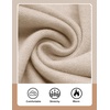 image:imageCOOFANDY Mens Quarter Zip Sweater Casual Slim Fit Mock Neck Knit PulloverKhaki