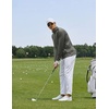 image:imageCOOFANDY Men Quarter Zip Pullover Lightweight Golf Mock Neck SweatshirtArmy Green