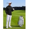 image:imageCOOFANDY Men Quarter Zip Pullover Lightweight Golf Mock Neck SweatshirtBlack