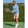 image:imageCOOFANDY Men Quarter Zip Pullover Lightweight Golf Mock Neck SweatshirtBlue