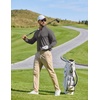 image:imageCOOFANDY Men Quarter Zip Pullover Lightweight Golf Mock Neck SweatshirtDark Grey