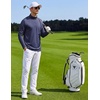 image:imageCOOFANDY Men Quarter Zip Pullover Lightweight Golf Mock Neck SweatshirtNavy Blue