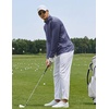 image:imageCOOFANDY Men Quarter Zip Pullover Lightweight Golf Mock Neck SweatshirtNavy Blue