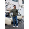 image:imageCOOFANDY Mens Long Sleeve Shirts Crew Neck Cotton TShirt Casual ShirtsGreen