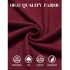 image:imageCOOFANDY Mens Long Sleeve Polo Shirts Classic Casual Button Polo TeeDark Red