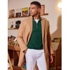 image:imageCOOFANDY Mens Quarter Zip Sweater Luxurious Knit Mock Neck PulloverDark Green