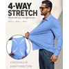 image:imageCOOFANDY Men Muscle Stretch Dress Shirts Long Sleeve Casual Button Up ShirtLight Blue