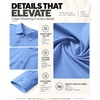 image:imageCOOFANDY Men Muscle Stretch Dress Shirts Long Sleeve Casual Button Up ShirtLight Blue