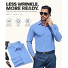 image:imageCOOFANDY Men Muscle Stretch Dress Shirts Long Sleeve Casual Button Up ShirtLight Blue