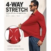 image:imageCOOFANDY Men Muscle Stretch Dress Shirts Long Sleeve Casual Button Up ShirtRed