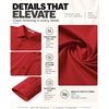 image:imageCOOFANDY Men Muscle Stretch Dress Shirts Long Sleeve Casual Button Up ShirtRed