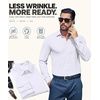 image:imageCOOFANDY Men Muscle Stretch Dress Shirts Long Sleeve Casual Button Up ShirtWhite